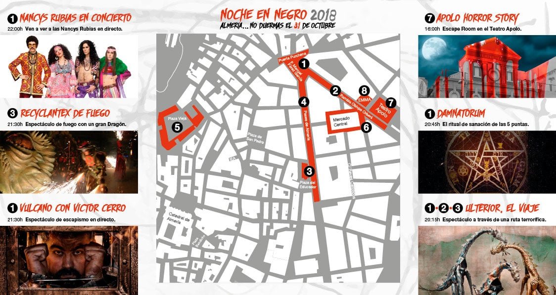 Localizaciones La Noche en Negro 2018