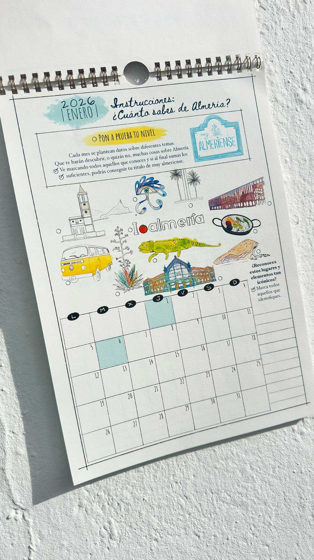 Calendario Ilustrado Almería 2016