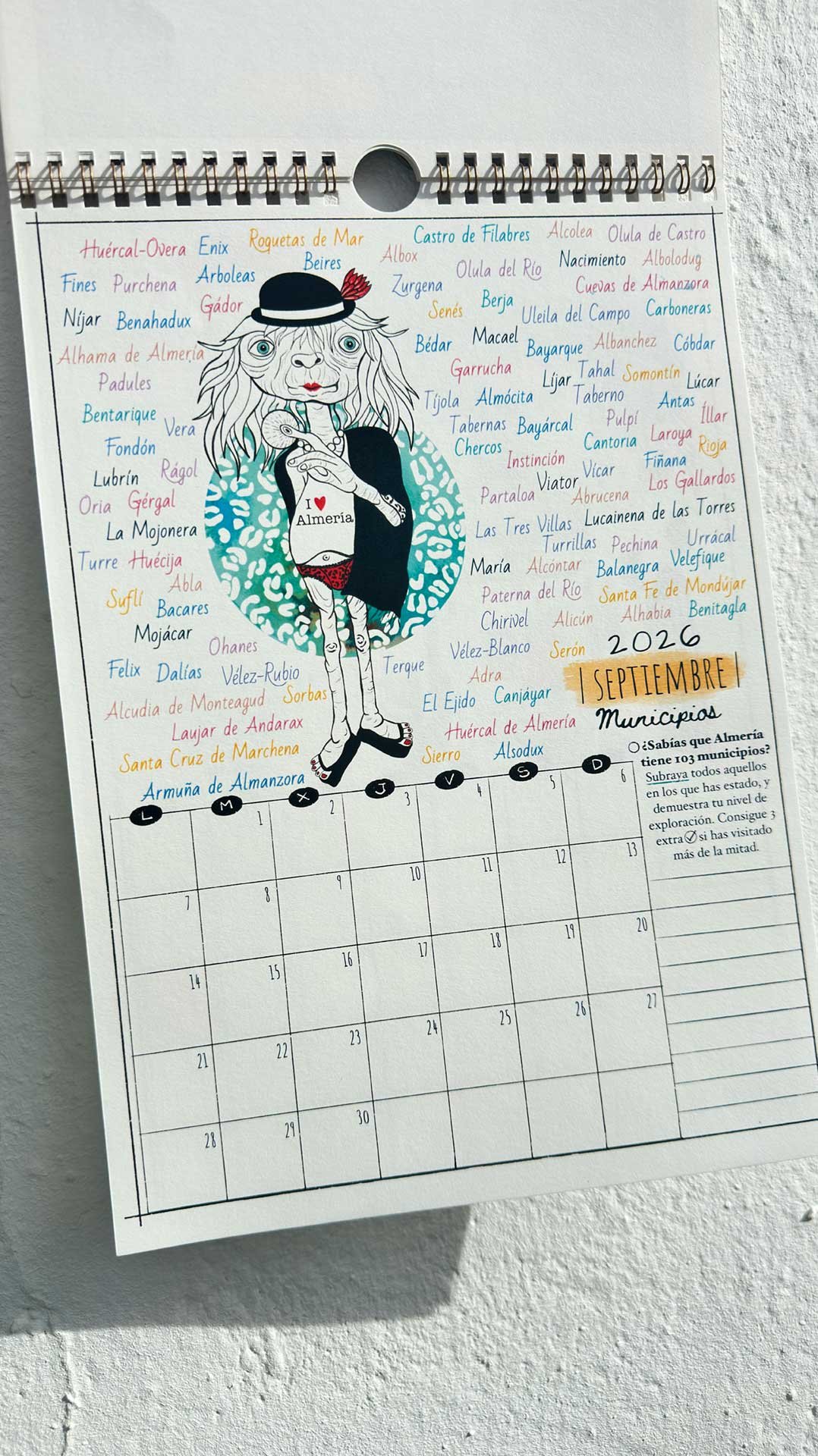 Calendario Ilustrado Almería 2016