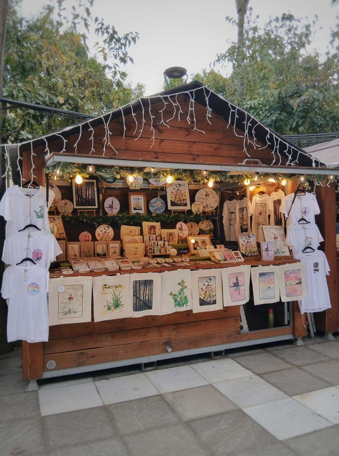 Mercado navideño de la Rambla de Almería