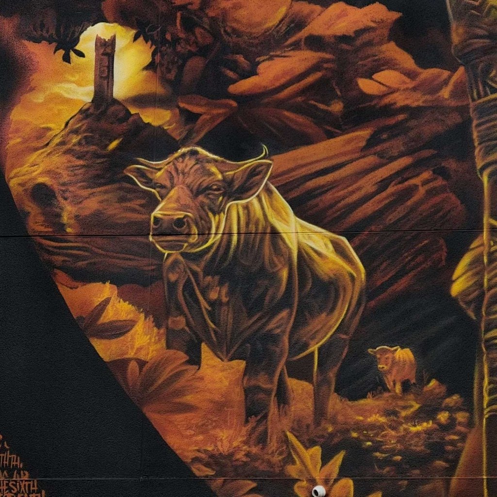 Detalles del mural &ldquo;Balor&rdquo; de Moxaico que busca corona mundial